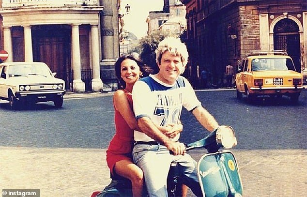 His wife Marlo Thomas paid tribute to him by sharing this photo of them riding a motorcycle together