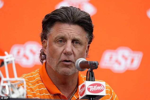 Oklahoma State coach Mike Gundy (pictured) called the move 