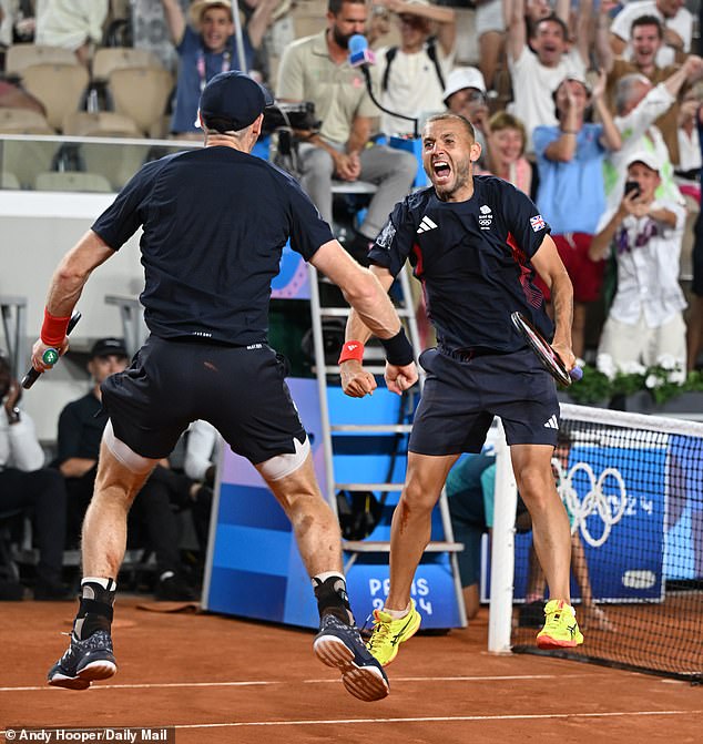 Robertson also helped Andy Murray prepare for his Olympic swansong with Dan Evans in the doubles in Paris