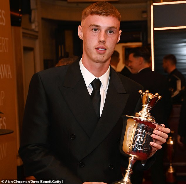 Cole Palmer won the PFA Young Player Of The Year award but was not named in Team of the Year