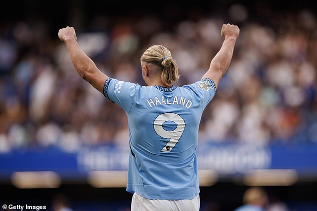 Erling Haaland has been included for the second year in a row after scoring 27 Premier League goals