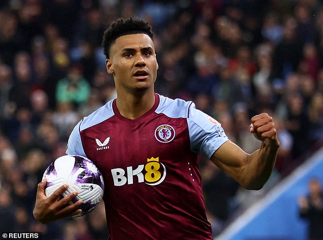 Ollie Watkins has been named in the forward line after helping Aston Villa to a fourth-place finish