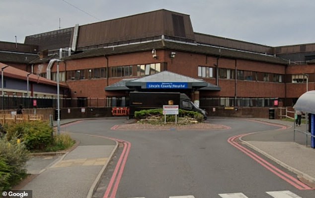 Landu-Landu worked shifts of eight to 13 hours at a time for United Lincolnshire Hospitals NHS Trust (pictured is Lincoln County Hospital)