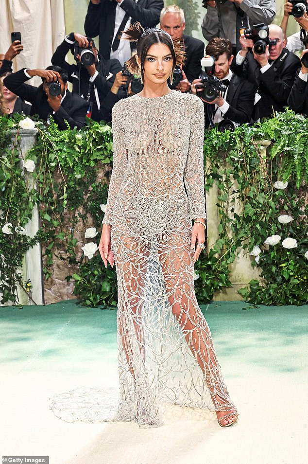 The 33-year-old actress and model was photographed at the Met Gala in New York City in May