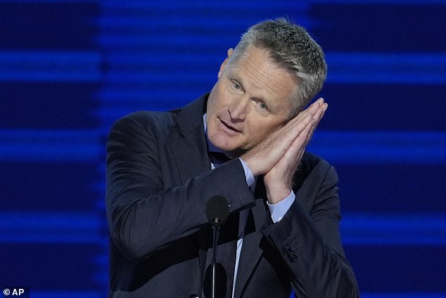 Steve Kerr mocked Donald Trump with Steph Curry's 'Night Night' celebration on Monday