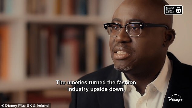 Vogue editors Hamish Bowles, Edward Enninful (pictured) and Tonne Goodman also appear in the documentary