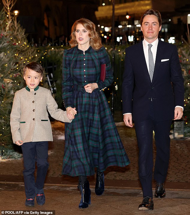 Princess Beatrice's stepson Wolfie looked gorgeous as he made his first royal engagement appearance at the Princess of Wales' Westminster Abbey Christmas Concert in December 2023