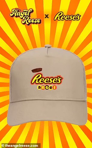 An Angel Reese x Reese's collaboration hat