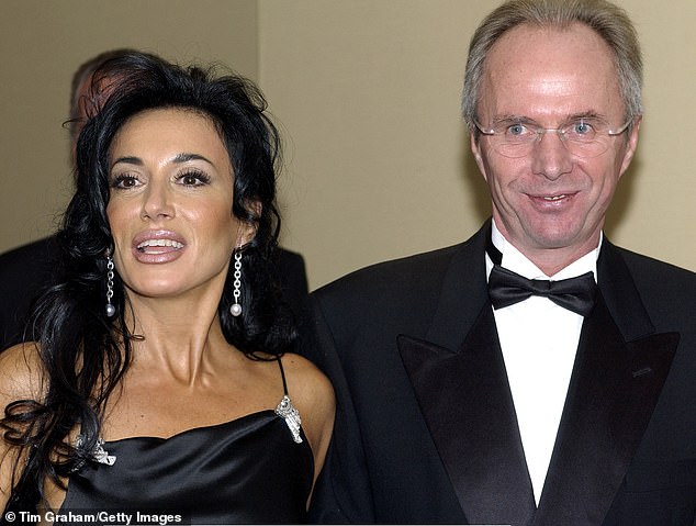 Eriksson talks about his affairs in the new film and admits he was 'stupid' to cheat on Nancy Dell'Ollio (pictured with Eriksson in 2002) with Ulrika Jonsson and Faria Alam