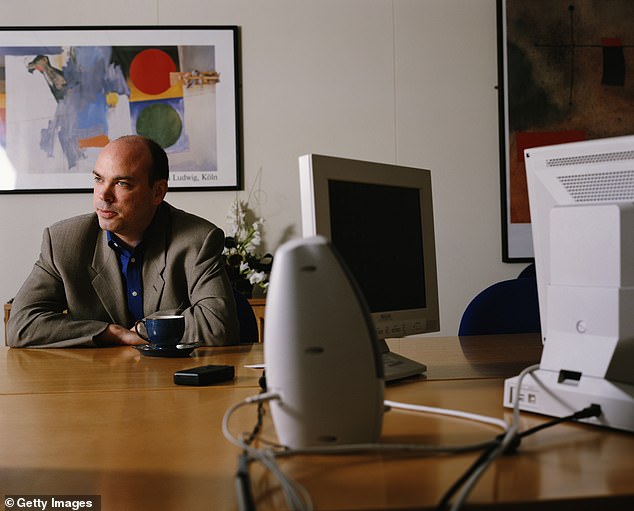 Mr Lynch at Autonomy's headquarters in Cambridge Business Park in 2000