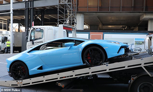 During the search, detectives found and seized a Lamborghini Huracan, a Harley Davidson V-Rod and two Rolex watches