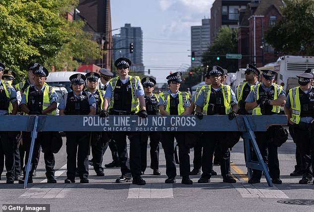 Hundreds of police officers have been deployed to crack down on the DNC and surrounding protests