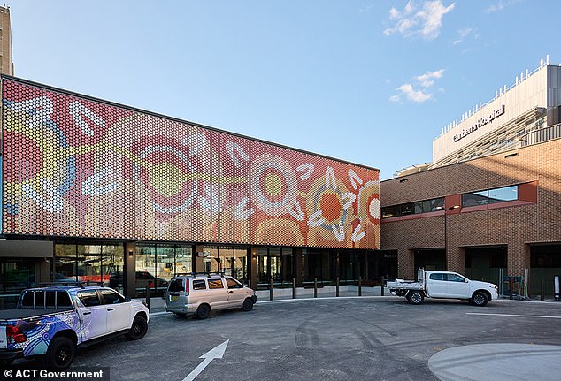 Canberra Hospital (pictured) has defended a decision to introduce an Aboriginal-only lounge and a 'menu for the masses' after the hospital was accused of 'segregating people on the basis of race'