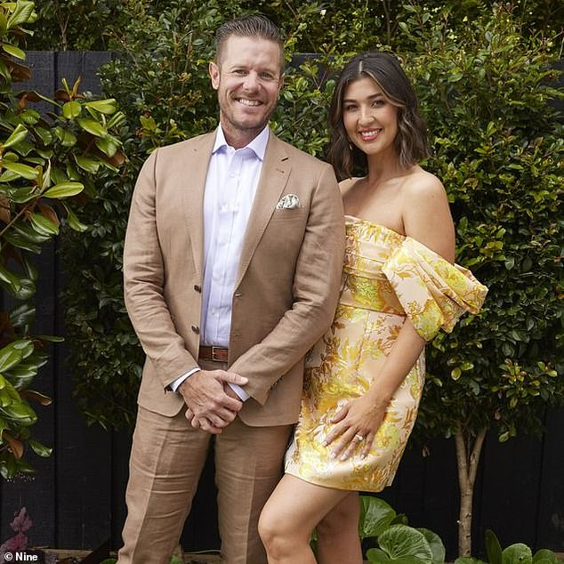 The socialite had her eye on the renovation that Queensland couple Leah and Ash Milton (both pictured) had carried out after their home was sold at auction