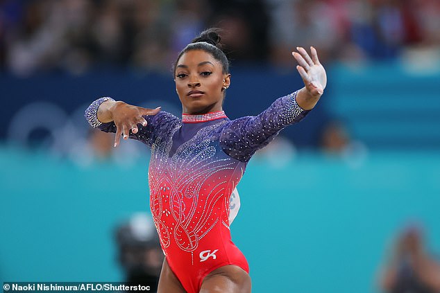 Biles (pictured in Paris) also said she won't be attending as many NFL games as she did last season