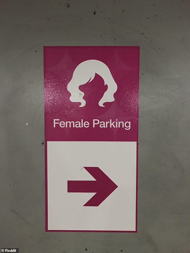 Choccy Dan slammed the women-only parking spaces (pictured) at the shopping centre and called Perth a 'sexist city'