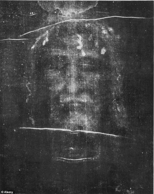 The Shroud of Turin features an image of a man with sunken eyes, which has been analyzed by experts under different filters to study it (see image)