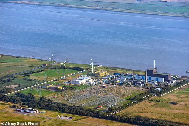 Last night a flying object was detected over the industrial area in Brunsbütte, on the northern coast of Germany (photo)