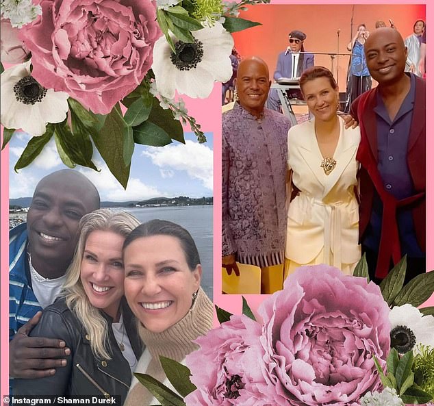 Pastor Margit Lovise Holte (bottom left) will marry Princess Martha and shaman Durek, but Pastor Michael Beckwith, who was a guest on Oprah Winfrey's podcast Super Soul, will also be involved.