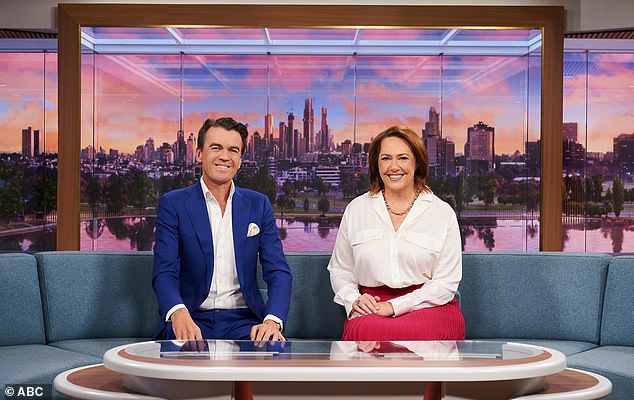 Mr Anderson informed ABC staff of his decision on Thursday. Pictured are News Breakfast presenters Michael Rowland and Lisa Millar