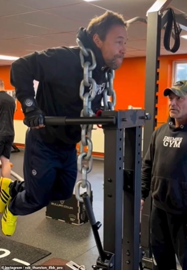 Stephen worked with bodybuilder Rob Thurston to tone his body, using exercises such as push-ups with heavy weights strapped to him in an attempt to strengthen his muscles