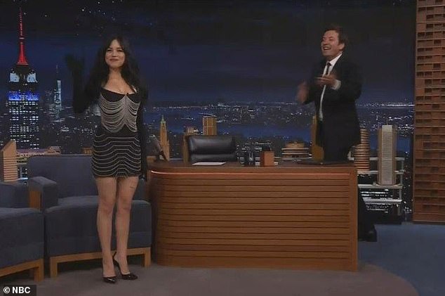 The 21-year-old actress was asked by Jimmy, 49, during an appearance on The Tonight Show Starring Jimmy Fallon about the first horror film she saw that got her hooked on the genre