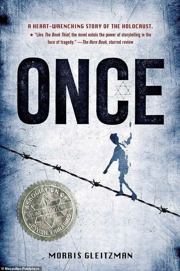 The young boy wanted to dress up as the main character from Morris Gleitzman's Once (pictured), who was forced to wear a Star of David while in hiding from the Nazis in Poland in 1942.