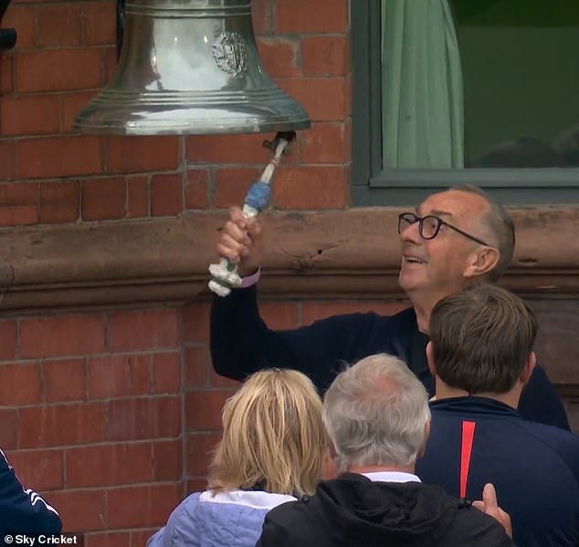 I got a late call to ring the bell to announce the start of the second day of play on Thursday morning