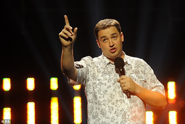 Jason is best known as a stand-up comedian (pictured performing at the Royal Albert Hall in 2008)