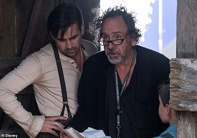 He explained: 'A lot of times when you come into Hollywood you try to be responsible for what you do with the budget and everything else, but sometimes you lose yourself a little bit'; Colin Farrell and Tim seen on the set of Dumbo (2019)