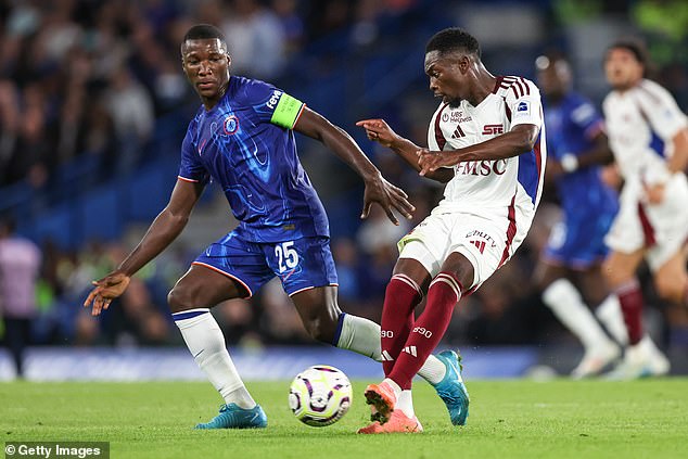 Moises Caicedo was named Chelsea captain for the first time on his 50th appearance