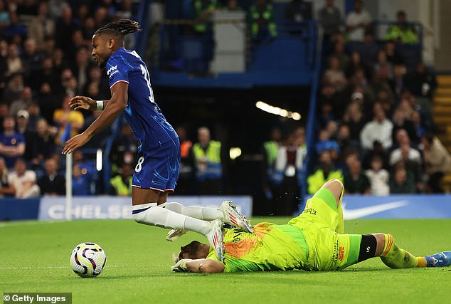 Nkunku opened the scoring in the 50th minute after converting a penalty he had won