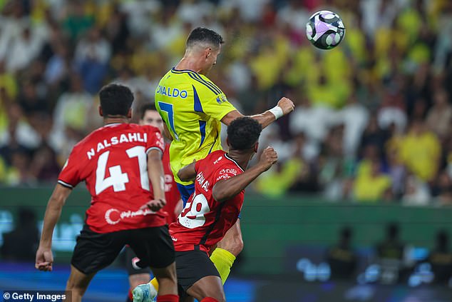 Ronaldo had opened the scoring with a powerful header in the first half from a cross by Sadio Mané