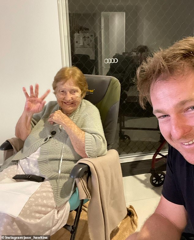 The media personality burst into tears as he reflected on the deaths of his parents Paul and Janet (left), with his father passing away in 2021 and his mother in 2023.