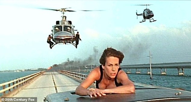 Curtis' willingness to do almost all of her own stunts dates back decades, when she filmed True Lies (1994) with Arnold Schwarzenegger and James Cameron in the director's chair.