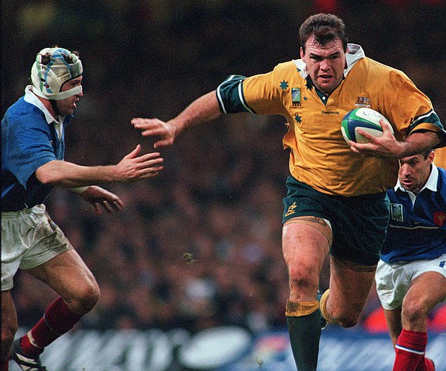 Hugo Kulcsar inspired Wallabies great Owen Finegan, who knows the youngster personally after coaching his junior rugby team (pictured, in the 1999 World Cup final)