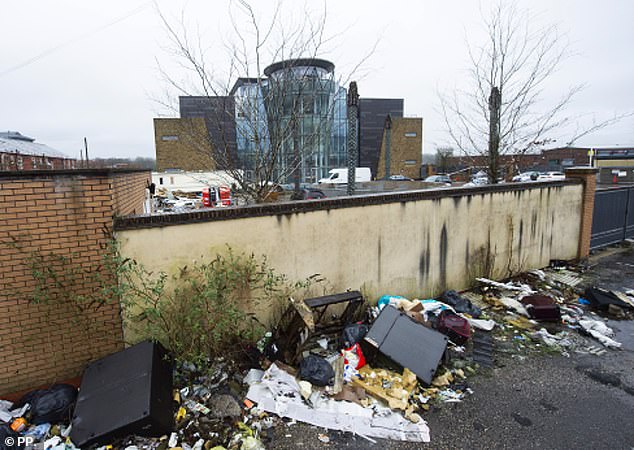 Fly-tippers were relentless in throwing away refrigerators and mattresses near the location