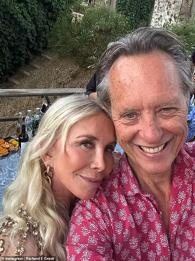 Richard, whose wife Joan passed away in 2021, shared a host of selfies from the birthday celebration, including a photo with Trudie who looked stunning in a sparkly nude dress