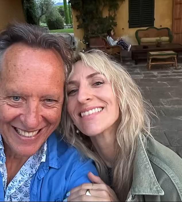 He captioned his post: 'I met @theofficialsting and @trudiestyler 40 years ago when we were both doing plays at the Lyric Hammersmith' (pictured with the couple's daughter Mickey Sumner)