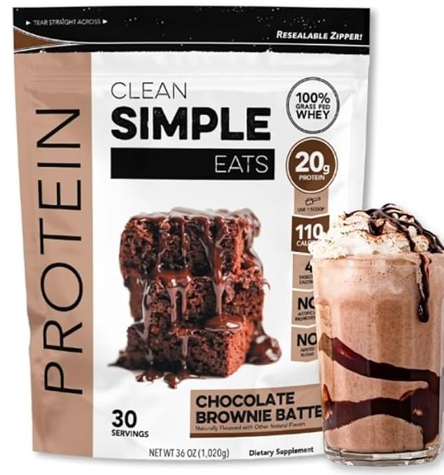 Clean Simple Eats makes a healthier protein powder with no added sugars or preservatives and has flavors inspired by desserts