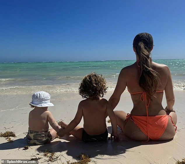 The 33-year-old influencer was on vacation in the Dominican Republic with her family in January when the sweet snaps were taken