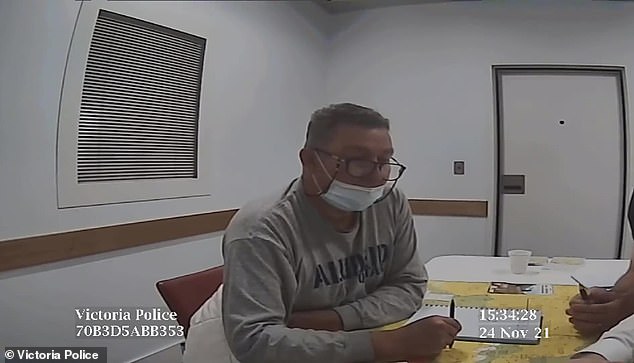 Greg Lynn during his police report of interrogation after his arrest