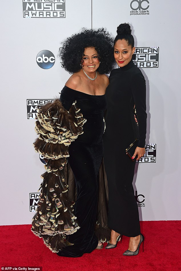 Despite the legendary and iconic fame of the Ain't No Mountain High Enough singer, she enjoyed motherhood. Pictured with Tracee in 2014