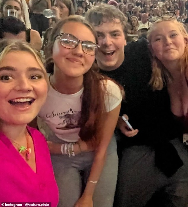 The 57-year-old superstar chef went with his wife Tana Ramsay and his daughter Tilly Ramsay (left) and their friends to see the 27-year-old folk-pop artist perform in North Greenwich.