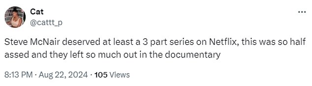 X users had a problem with the length of the documentary and the fact that there were still 'a lot of questions' that needed to be answered