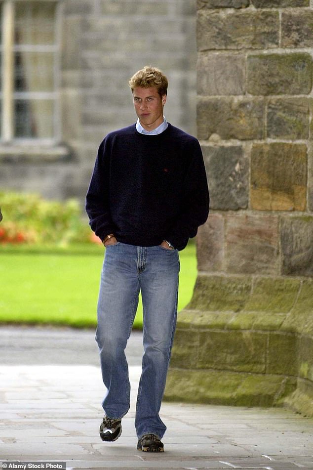 William agreed to some photos and interaction with the press, including when he first arrived in St Andrews