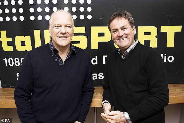 Andy Gray (left), who was Keys' (right) sidekick at Sky and talkSPORT, had his contract terminated by Sky