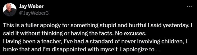 1724443676 100 Milwaukee radio host Jay Weber issues groveling apology after abhorrent