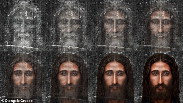 Graphic designer Otangelo Grasso created a progression of what Jesus might have looked like based on the image on the shroud