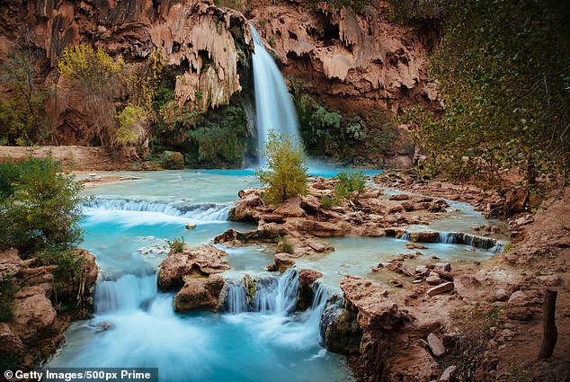 The Havasupai Tribe, which allows hikers access to the area where the falls are located, said on social media that the area will be closed through Sunday